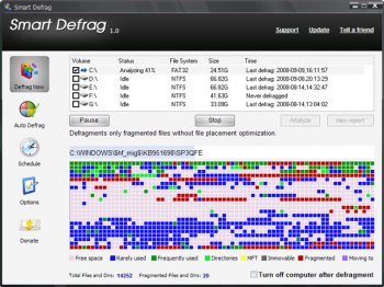 디스크 최적화 조각모음 	IObit Smart Defrag 5.8.6.1286 썸네일